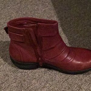 Clarks Red Boots